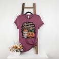 Halloween Teacher Phonemes Graphemes Caffeine Coffee Lover Women's Heather T-Shirt Heather Maroon Halloween Teacher Phonemes Graphemes Caffeine Coffee Lover Women's Heather T-Shirt Heather Maroon