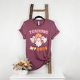 Halloween Teacher Teaching My Boos Costume Teacher Men Women Women's Heather T-Shirt Heather Maroon