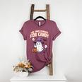 Halloween Teacher Trade Students For Candy Costume Women Women's Heather T-Shirt Heather Maroon