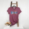 Hanukkah Leopard Plaid Teacher Chanukah Jewish Women Men Women's Heather T-Shirt Heather Maroon