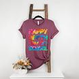 Happy 100th Day Of School Teacher Student 100 Days Tie Dye Men Women Kids Women's Heather T-Shirt Heather Maroon Happy 100th Day Of School Teacher Student 100 Days Tie Dye Men Women Kids Women's Heather T-Shirt Heather Maroon
