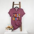 Happy First Day Of School PE Teacher Life Back To School Women's Heather T-Shirt Heather Maroon Happy First Day Of School PE Teacher Life Back To School Women's Heather T-Shirt Heather Maroon