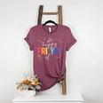 Happy Fri Yay Teacher Friday For Men Women Women's Heather T-Shirt Heather Maroon