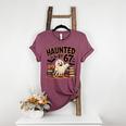 Haunted By 67 Teacher Ghost Pumpkin Halloween Costum Women's Heather T-Shirt Heather Maroon Haunted By 67 Teacher Ghost Pumpkin Halloween Costum Women's Heather T-Shirt Heather Maroon