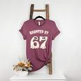 Haunted By 67 Teacher Halloween 6 7 Shirt Women's Heather T-Shirt Heather Maroon