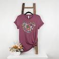 Heart Shape Art Teacher And Painting Sketching Artist Women's Heather T-Shirt Heather Maroon Heart Shape Art Teacher And Painting Sketching Artist Women's Heather T-Shirt Heather Maroon