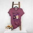 Hocus Pocus I Need Coffee To Focus Halloween Teacher Women's Heather T-Shirt Heather Maroon