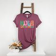 Hola Estudiantes Maestra Back To School Spanish Teacher Women's Heather T-Shirt Heather Maroon