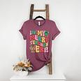 In My Holly Xmas Jolly Teacher Era Teacher Vibes Christmas Women's Heather T-Shirt Heather Maroon