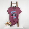 Kindergarten Is My Jam Vintage 80s Boombox Teacher Student Women's Heather T-Shirt Heather Maroon