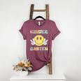 Kindergarten Teacher Team Hippie Smile Face Back To School Women's Heather T-Shirt Heather Maroon Kindergarten Teacher Team Hippie Smile Face Back To School Women's Heather T-Shirt Heather Maroon