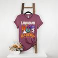 Librarian Boo Crew Teacher Student Halloween Costume Women's Heather T-Shirt Heather Maroon Librarian Boo Crew Teacher Student Halloween Costume Women's Heather T-Shirt Heather Maroon