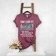 Can I Lick It Periodic Table Of Elements Science Teacher Women's Heather T-Shirt Heather Maroon