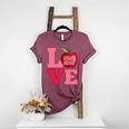 Love Kindergarten Cute Apple School Teacher Women's Heather T-Shirt Heather Maroon Love Kindergarten Cute Apple School Teacher Women's Heather T-Shirt Heather Maroon