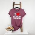 I Love Student Council Student Teacher Women's Heather T-Shirt Heather Maroon I Love Student Council Student Teacher Women's Heather T-Shirt Heather Maroon