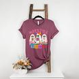 Maestra Pantasmas Conchas Teacher Mexican Halloween Women's Heather T-Shirt Heather Maroon