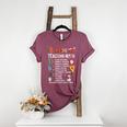 Math Teacher Christmas 12 Days Of Teaching Math Christmas Women's Heather T-Shirt Heather Maroon