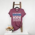 Math Teacher If At First You Don't Succeed Women's Heather T-Shirt Heather Maroon Math Teacher If At First You Don't Succeed Women's Heather T-Shirt Heather Maroon
