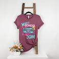 Middle School Is My Jam Cute Teacher Shirt 80's 90's Styl Women's Heather T-Shirt Heather Maroon