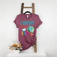 Multilingual Teacher In Dos Idiomas Linguist Language Women's Heather T-Shirt Heather Maroon