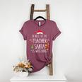 Be Nice Teacher Santa Watching Xmas School Students For Men Women Women's Heather T-Shirt Heather Maroon Be Nice Teacher Santa Watching Xmas School Students For Men Women Women's Heather T-Shirt Heather Maroon