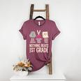 Nothing Beats 1st Grade Back To School Kids Teachers Women's Heather T-Shirt Heather Maroon Nothing Beats 1st Grade Back To School Kids Teachers Women's Heather T-Shirt Heather Maroon
