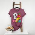 P Is For Pre-K Teacher Pencil Apple Back To School Women's Heather T-Shirt Heather Maroon P Is For Pre-K Teacher Pencil Apple Back To School Women's Heather T-Shirt Heather Maroon