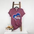 Para Heart Teacher Paraprofessional School Appreciation Women's Heather T-Shirt Heather Maroon Para Heart Teacher Paraprofessional School Appreciation Women's Heather T-Shirt Heather Maroon
