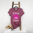 Para Shark Paraprofessional Female Teacher Women's Heather T-Shirt Heather Maroon