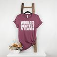 PE Teacher Women's Heather T-Shirt Heather Maroon PE Teacher Women's Heather T-Shirt Heather Maroon