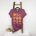 Pizza Slice Fraction Math Teacher Back To School Educational Women's Heather T-Shirt Heather Maroon