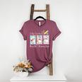 Preppy Silly Teacher Goose Build Character Back To School Women's Heather T-Shirt Heather Maroon Preppy Silly Teacher Goose Build Character Back To School Women's Heather T-Shirt Heather Maroon