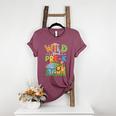 Preschool Teacher Kids Back To School Wild About Pre-K Women's Heather T-Shirt Heather Maroon Preschool Teacher Kids Back To School Wild About Pre-K Women's Heather T-Shirt Heather Maroon