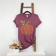 Pumpkin Music Notes Fall Teacher Autumn Halloween Women's Heather T-Shirt Heather Maroon Pumpkin Music Notes Fall Teacher Autumn Halloween Women's Heather T-Shirt Heather Maroon