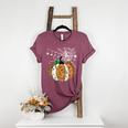 Pumpkin Music Teacher Halloween Fall Music Notes Autumn Women's Heather T-Shirt Heather Maroon Pumpkin Music Teacher Halloween Fall Music Notes Autumn Women's Heather T-Shirt Heather Maroon