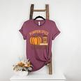 Pumpkin Spice And Teacher Life Halloween Teacher Women's Heather T-Shirt Heather Maroon