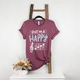 Put On A Happy Face Music Music Teacher Women's Heather T-Shirt Heather Maroon Put On A Happy Face Music Music Teacher Women's Heather T-Shirt Heather Maroon