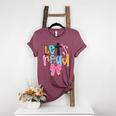 Lets Read Reading Teacher Back To School Literacy Pencil Bow Women's Heather T-Shirt Heather Maroon Lets Read Reading Teacher Back To School Literacy Pencil Bow Women's Heather T-Shirt Heather Maroon