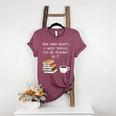 Reading 67 Six Seven Meme English Teacher Book Lover Women's Heather T-Shirt Heather Maroon Reading 67 Six Seven Meme English Teacher Book Lover Women's Heather T-Shirt Heather Maroon