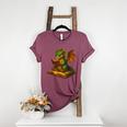 Reading Dragon Shirt For Bookish Teacher Librarian Bookworm Women's Heather T-Shirt Heather Maroon Reading Dragon Shirt For Bookish Teacher Librarian Bookworm Women's Heather T-Shirt Heather Maroon