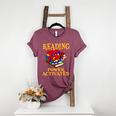 Reading Super Power Activated Superhero Teacher Or Student Men Women Girls Kids Women's Heather T-Shirt Heather Maroon
