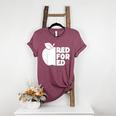 Red For Ed Teacher Support Public Education For Men Women Kids Women's Heather T-Shirt Heather Maroon