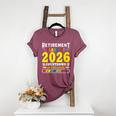 Retirement Primary Elementary Teacher 2026 Retiring Progress Women's Heather T-Shirt Heather Maroon Retirement Primary Elementary Teacher 2026 Retiring Progress Women's Heather T-Shirt Heather Maroon