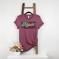 Retro Checkered Music Therapist Squad Music Therapy Teacher For Men Women Women's Heather T-Shirt Heather Maroon