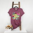 Retro First Grade Teacher Disco Ball Coquette Back To School Women's Heather T-Shirt Heather Maroon