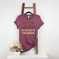 Retro Floral Assistant Principal Shirt For Teachers Day Women's Heather T-Shirt Heather Maroon