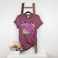 Retro Physical Education Vibes Gym Teacher Phys Ed Teacher Women's Heather T-Shirt Heather Maroon