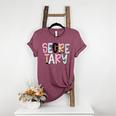 Retro Secretary Back To School Teacher Appreciation Women's Heather T-Shirt Heather Maroon Retro Secretary Back To School Teacher Appreciation Women's Heather T-Shirt Heather Maroon