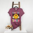 You Got This Retro Smile Motivational Testing Day Teacher Women's Heather T-Shirt Heather Maroon You Got This Retro Smile Motivational Testing Day Teacher Women's Heather T-Shirt Heather Maroon