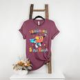 Retro Teaching Is My Superpower Apple Teacher Appreciation Women's Heather T-Shirt Heather Maroon Retro Teaching Is My Superpower Apple Teacher Appreciation Women's Heather T-Shirt Heather Maroon